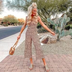 Faithfull the Brand Elsa Animal Print Jumpsuit